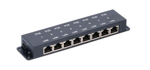 Extralink 8-port PoE-Injektor, 8x 100 Mb/s RJ45