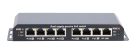 Extralink 8-7 PoE, PoE kapcsoló, 7x 100 Mb/s PoE, 1x RJ45 uplink, 24V 2.5A tápegység