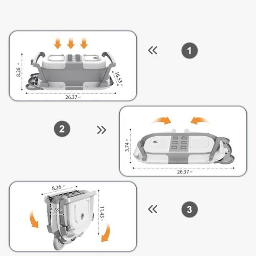 Extralink Kids, baby bathtub, gray, with LED thermometer