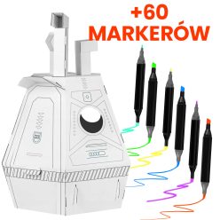 Markerek, 60 darabos készlet + mentőkapszula játék