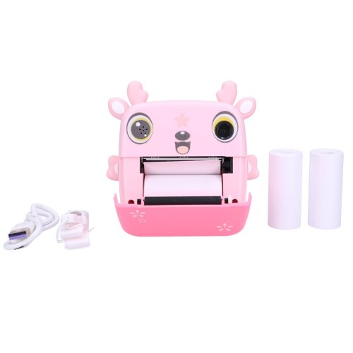 Extralink set, Thermal printer EPP-005 pink + 3 rolls of thermal paper.