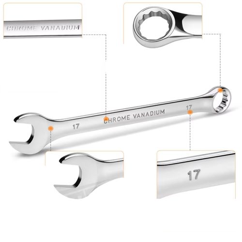 Extralink Flachring-Schlüsselsatz, 10-teilig, 8-24 mm, mit Tasche - 1292