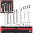 Extralink lapos-végű és csillagkulcs készlet, 8 darabos, 8-22 mm méretben, tokkal - 1291