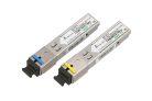 Extralink SFP 1.25G, SFP WDM module, 1.25 Gbps, 1310/1550 nm, single-mode, 20 km, SC connector, DOM, pair