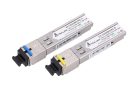 Extralink SFP 1.25G, SFP WDM Modul, 1,25 Gbps, 1310/1550 nm, Einzelmodus, 3 km, SC Anschluss, DOM, Paar