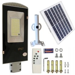  Extralink kültéri solar lámpa, 200W-os erős panellel, 247 LED, oszlopra szerelhető - 1329
