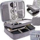 Extralink travel organizer case, XL size, for cables, chargers, USB accessories, with handle