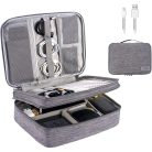 Extralink travel organizer case, XL size, for cables, chargers, USB accessories, with handle