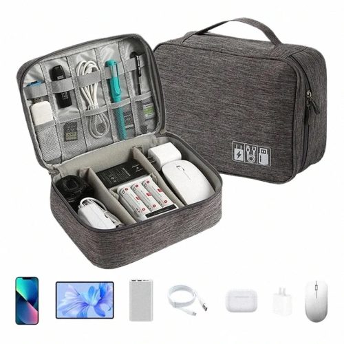 Extralink travel organizer for cables, chargers, USB accessories, with handle