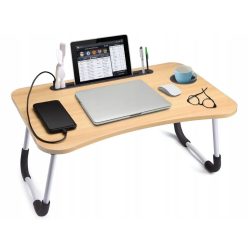 Extralink laptopasztal, ágyba helyezhető, 40x60 cm, barna