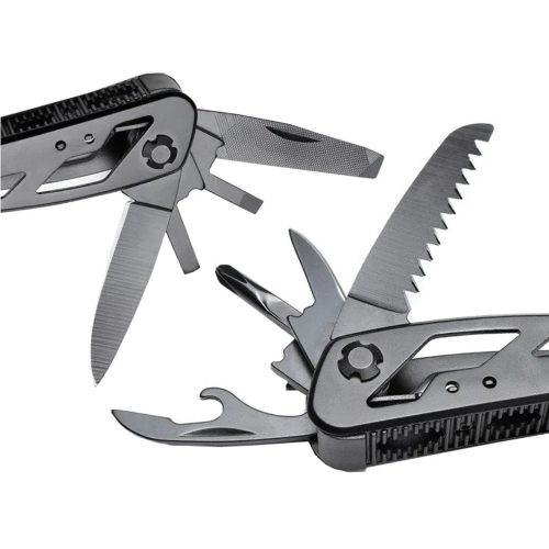 Extralink multitool zsebkés, 20 az 1-ben, tokkal, fekete