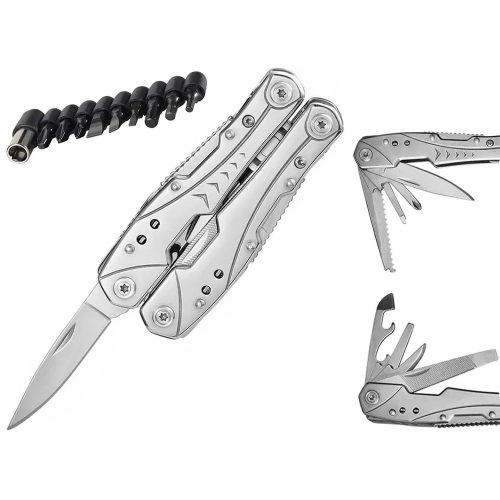 Extralink Multitool Taschenmesser, 23 in 1, mit Etui, Silber