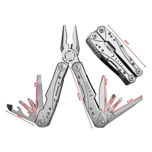 Extralink Multitool Taschenmesser, 23 in 1, mit Etui, Silber