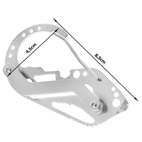 Extralink multifunkcionális karabíner, túlélési multieszköz