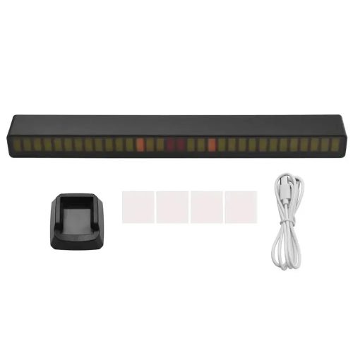 Extralink RGB USB LED lámpa, hangra reagáló, akkumulátoros szalag, fekete