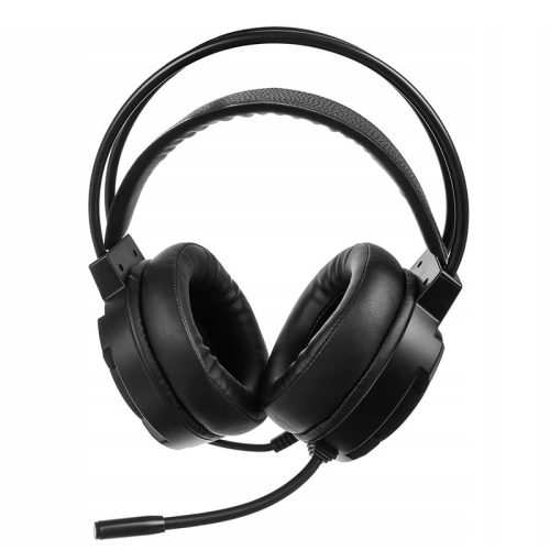 Extralink gaming fejhallgató, vezetékes RGB, mikrofonos, 5.1 térhangzású, fejre helyezhető modell