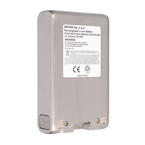 Dreametech (Dreame) T30 / R20 akkumulátor 21,6 V 3000 mAh – csere akkumulátor nagy kapacitással Dreametech vezeték nélküli porszívókhoz