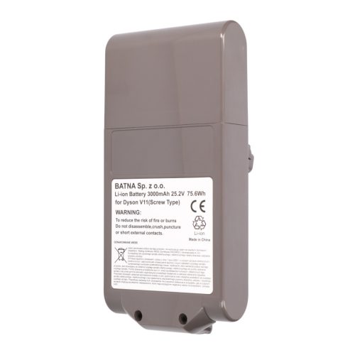 Dyson V11 (screw type) battery 25.2 V 3000 mAh replacement battery – high-capacity Li-ion battery for Dyson V11 cordless vacuums
