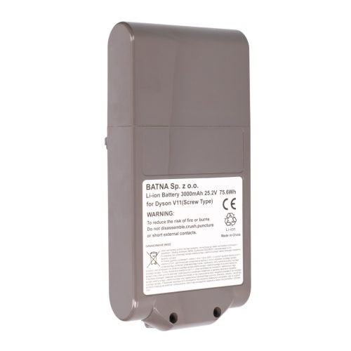 Dyson V11 (screw type) battery 25.2 V 3000 mAh replacement battery – high-capacity Li-ion battery for Dyson V11 cordless vacuums
