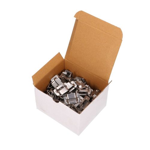 Extralink, Steel clamp for 20mm steel strap, serrated