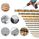 Extralink univerzális Titan bevonatú fúrókészlet fémhez és fához, 1,5-10 mm, 99 darab - 1396