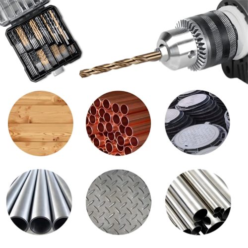 Extralink univerzális Titan bevonatú fúrókészlet fémhez és fához, 1,5-10 mm, 99 darab - 1396