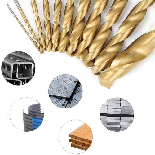 Extralink univerzális Titan bevonatú fúrókészlet fémhez és fához, 1,5-10 mm, 99 darab - 1396