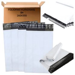   EXTRALINK weiße Kuriertasche in B4-Größe (260x350 mm), 50 Stück - 006