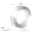 Extralink stark, doppelseitiges, wasserdichtes, transparentes Nano-Klebeband für verschiedene Anwendungen.