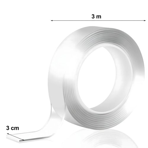 Extralink stark, doppelseitiges, wasserdichtes, transparentes Nano-Klebeband für verschiedene Anwendungen.