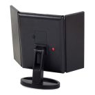 Extralink smink tükör nagyítással fekete kihúzható világított állvánnyal