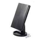 Extralink smink tükör nagyítással fekete kihúzható világított állvánnyal