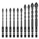 Extralink univerzális fúrószár-készlet kőhöz, üveghez, csempéhez, fához, 10 darabos, 5-12 mm