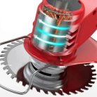 Extralink szálas fűkaszáló, kerti sarló, fűnyíró, kerekeken, XXL készlet