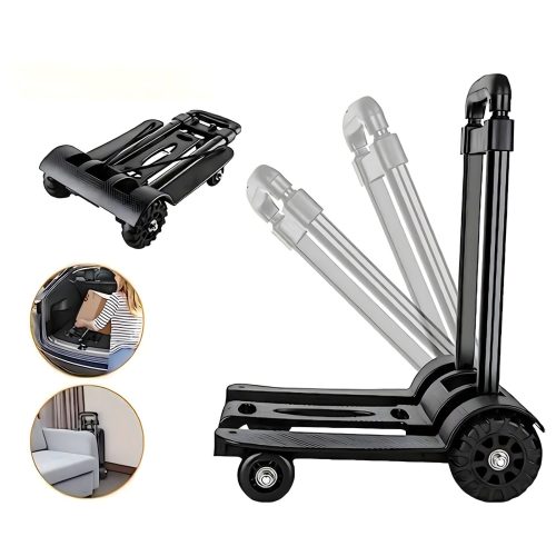 Extralink shopping cart, foldable, with telescopic handle, 40 kg load capacity