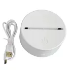 Extralink Home éjjeli lámpa, medve szív 3D optikai illúzióval, USB-szal a hálószobához