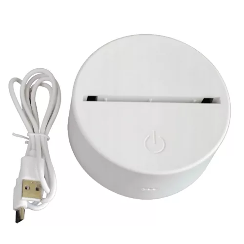 Extralink Home éjjeli lámpa, medve szív 3D optikai illúzióval, USB-szal a hálószobához