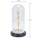 Extralink Home örök rózsa üvegben világító LED-del, fehér, W-1496