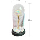 Extralink Home örök rózsa üvegben, rózsaszín LED világítással, W-861