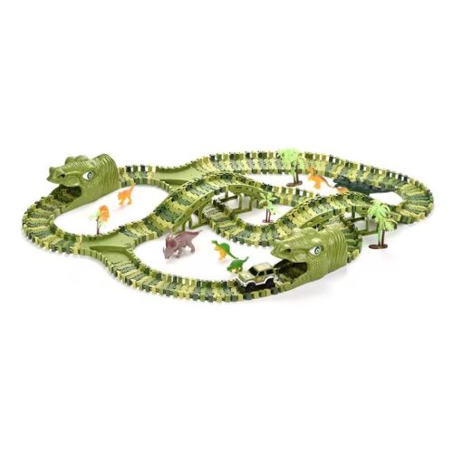 Extralink Toys - Large Dinosaur Park Racing Track, Dinosaur Theme, XXL 271 Pieces
