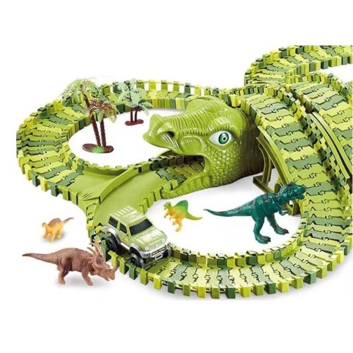 Extralink Toys - Large Dinosaur Park Racing Track, Dinosaur Theme, XXL 271 Pieces