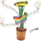 Extralink Toys dancing and singing cactus toy with sombrero, LED lights, USB connection for kids.
