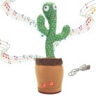 Extralink Toys dancing and singing cactus toy for kids, with LED lights and USB charging.