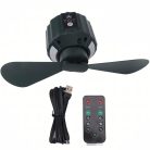 Black Forest 2 az 1-ben hordozható mennyezeti ventilátor USB-csatlakozással - 1484