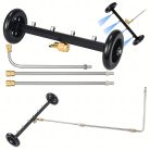 Black Forest Multifunktionale Reinigungskarre für Fahrzeugunterbauten und gepflasterte Flächen, mit 3 Reinigungsbändern - 1468