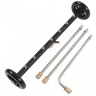 Black Forest Multifunktionale Reinigungskarre für Fahrzeugunterbauten und gepflasterte Flächen, mit 3 Reinigungsbändern - 1468