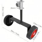 Black Forest fém kúpos támogató talp, univerzális fűnyíróhoz, 26-28 mm - 1464