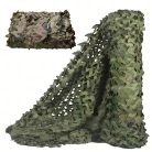 Black Forest camouflage net, for military and garden use, 3x6 meters, with Moro pattern - 1449