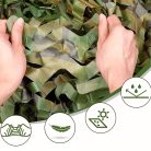 Black Forest camouflage net, for military and garden use, 3x6 meters, with Moro pattern - 1449