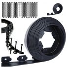 Black Forest Rasenrand Set 50x50x20 cm, 30 Stück Befestigungsnägel, schwarz – 1016